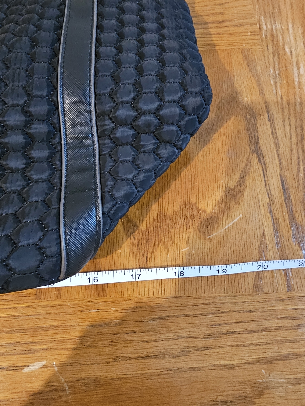 Aimee Kestenberg Black Quilted Tote with Gold Trim - Picture 16 of 16